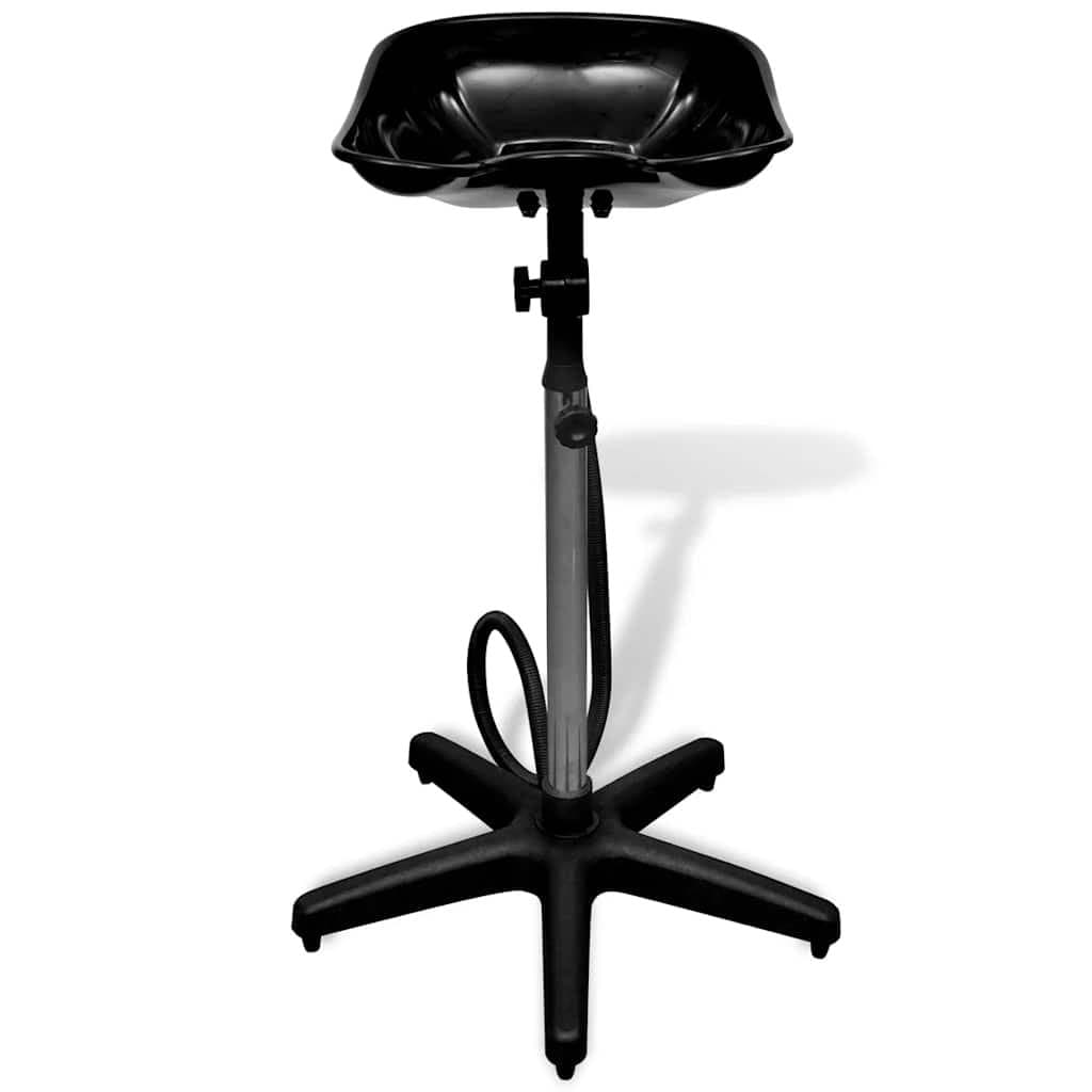 Black Salon Shampoo Basin with Adjustable Height