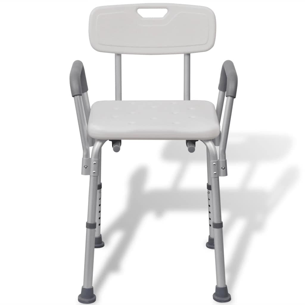 Adjustable Height Shower Chair for Elderly Support