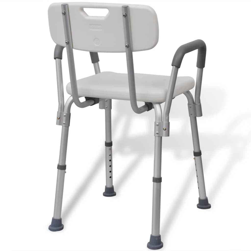 Adjustable Height Shower Chair for Elderly Support