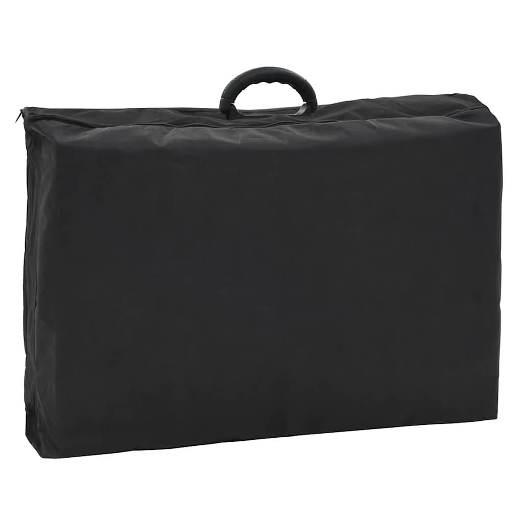 Portable Facial Treatment Chair Black Massage Bed Salon Home Reclining Footrest