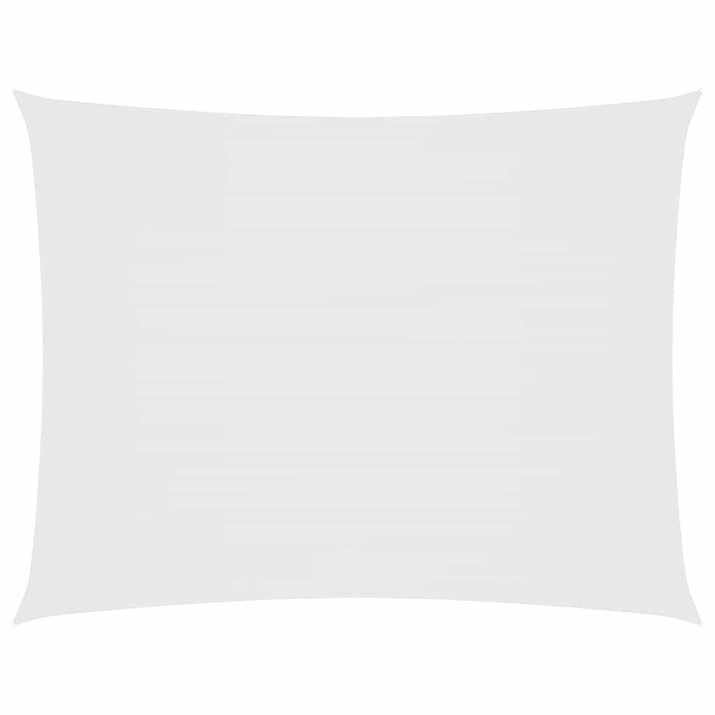 Rectangular Sunshade Sail 3x6 m White