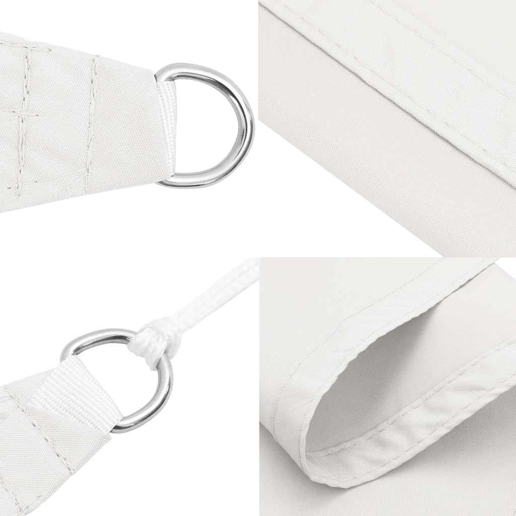 Rectangular Sunshade Sail 3x6 m White