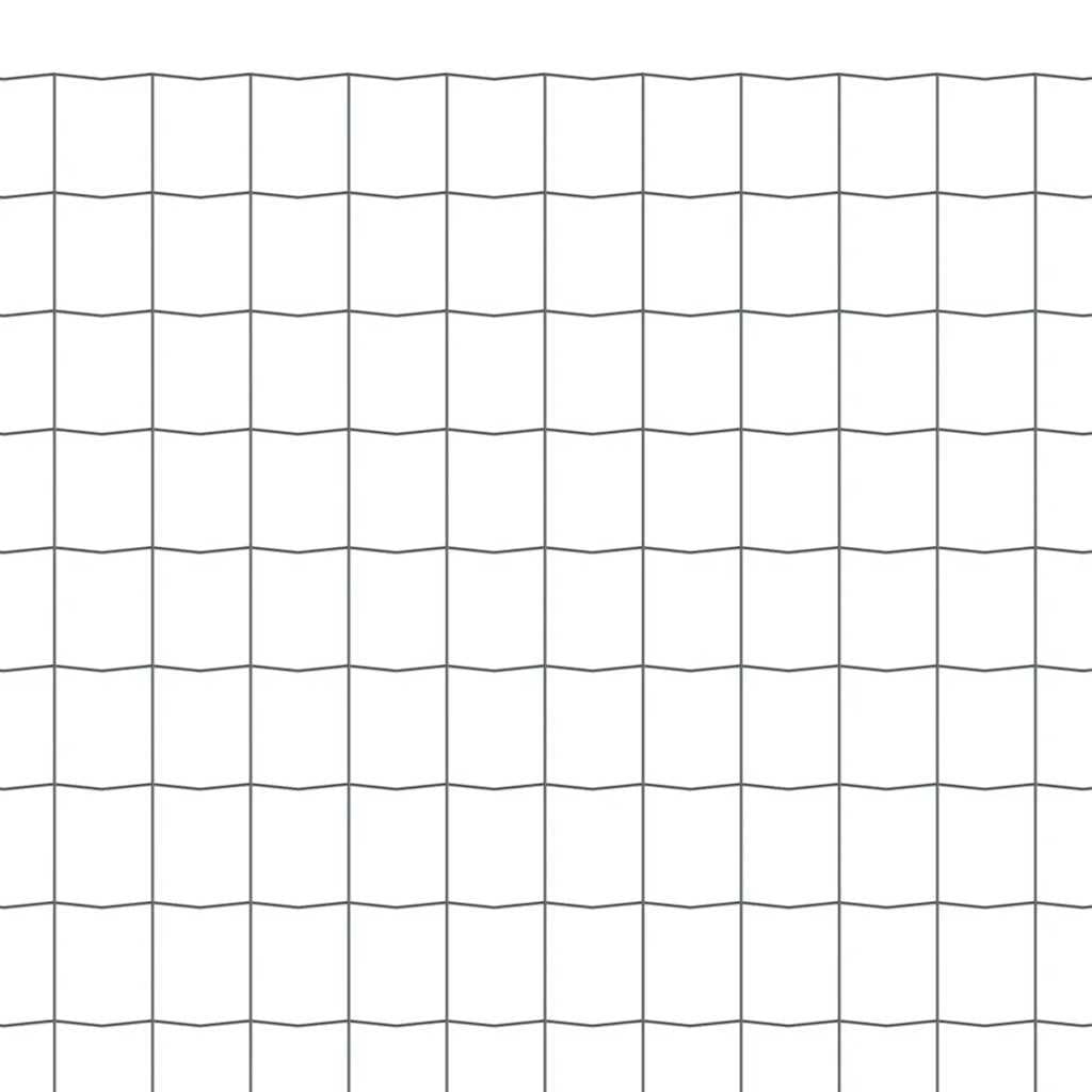 Wire Fence Grey PVC-Coated Iron Mesh Panel Garden Poultry Farm Yard Barrier