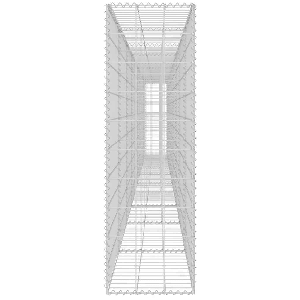 Silver Steel Gabion Wall Panel 600x30x100cm