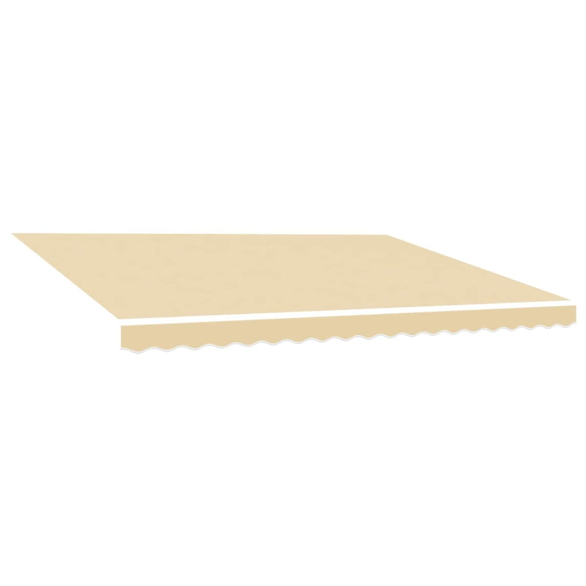 Cream Awning Replacement Fabric 5x3m for Outdoor Shade