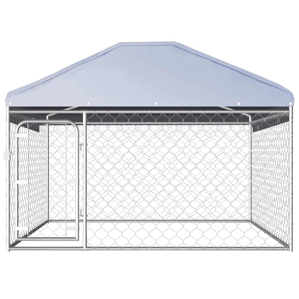 Outdoor Dog Kennel with Roof 200x200x135cm