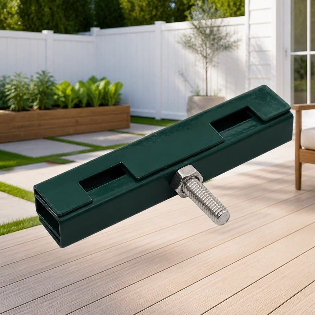 Green Garden Mesh Fence Grid Panel U Connector Hardware