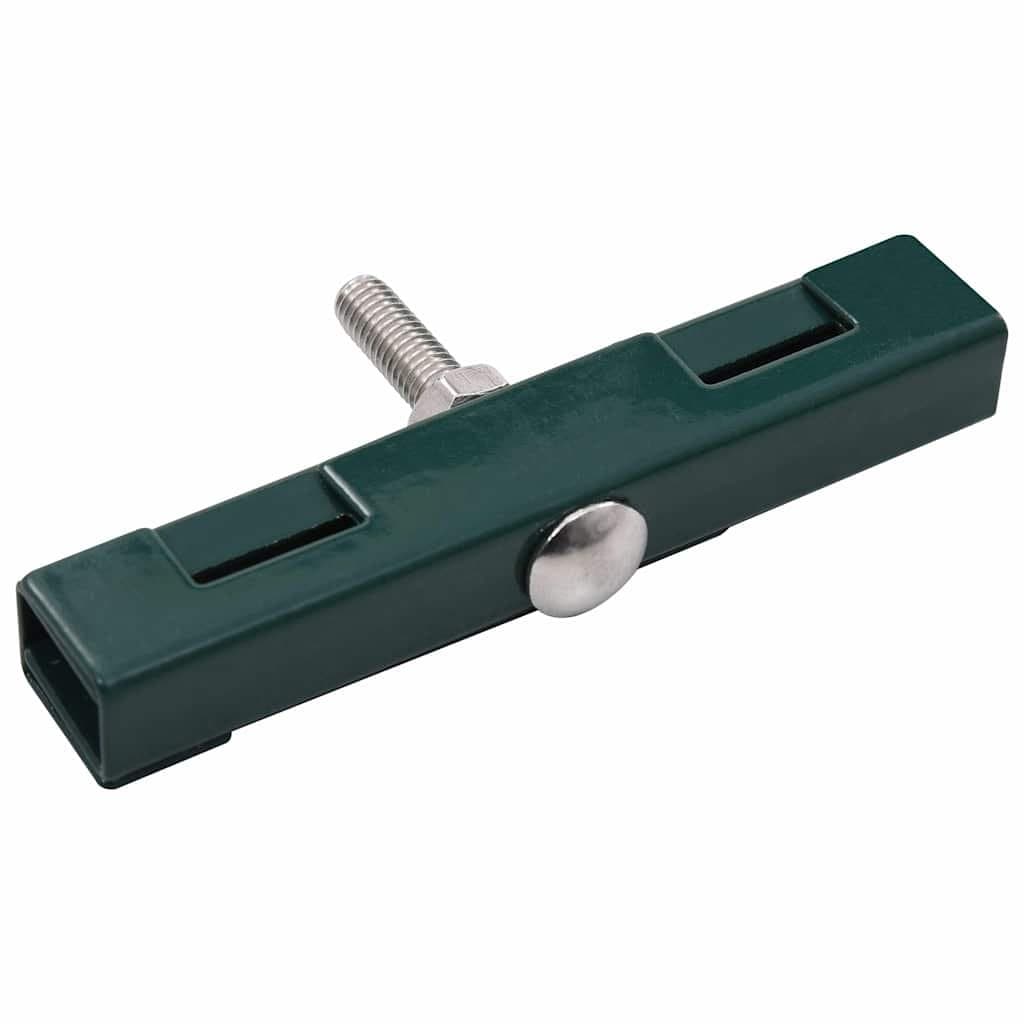 Green Garden Mesh Fence Grid Panel U Connector Hardware