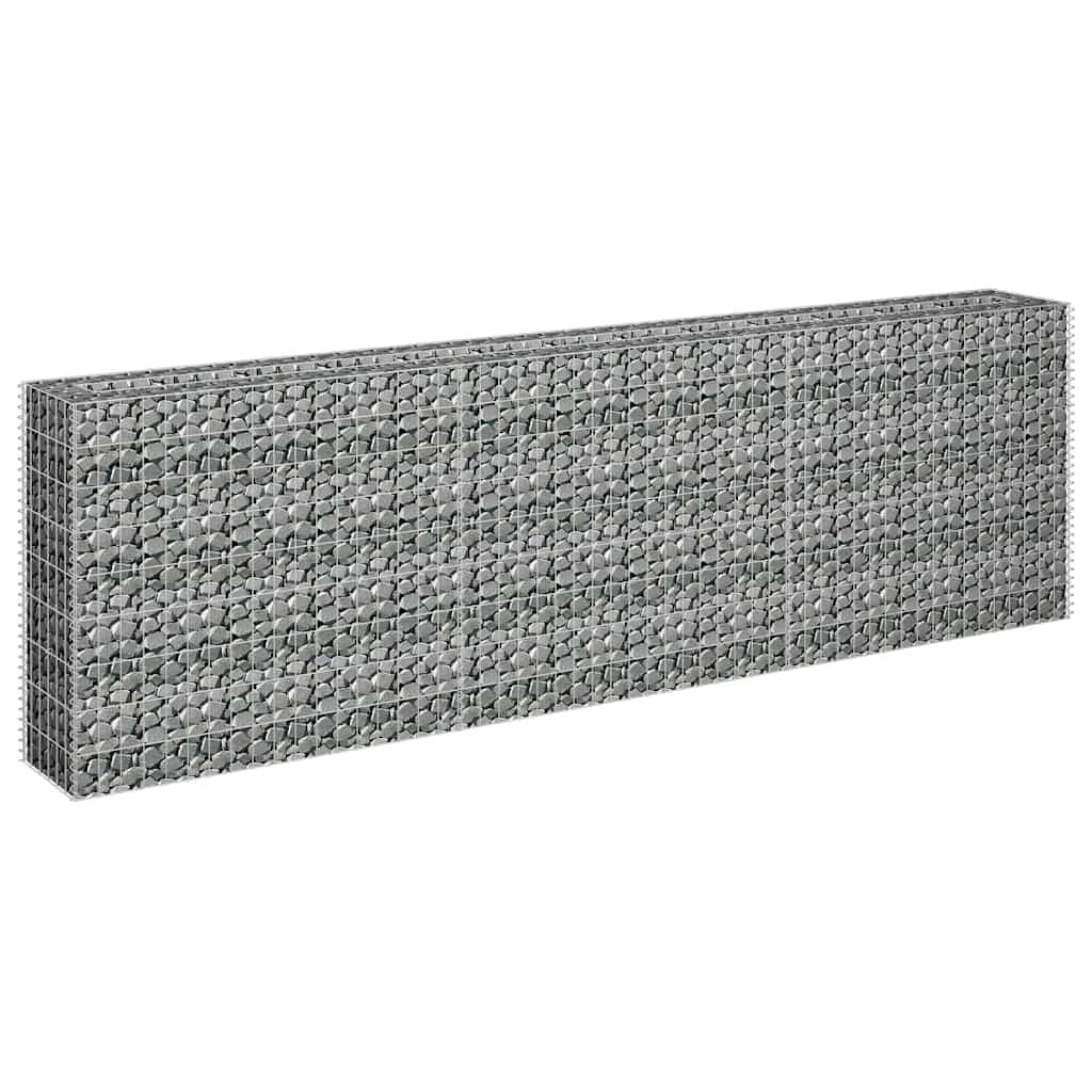Gabion Raised Bed in Galvanised Steel 270x30x90cm
