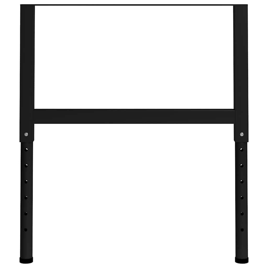 Adjustable Work Bench Frames 2pcs Metal Table Legs Height Adjustable 69-95.5cm