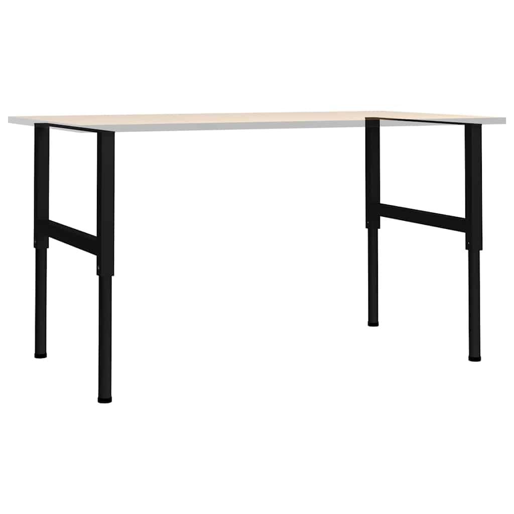 Adjustable Work Bench Frames 2pcs Metal Table Legs Height Adjustable 69-95.5cm