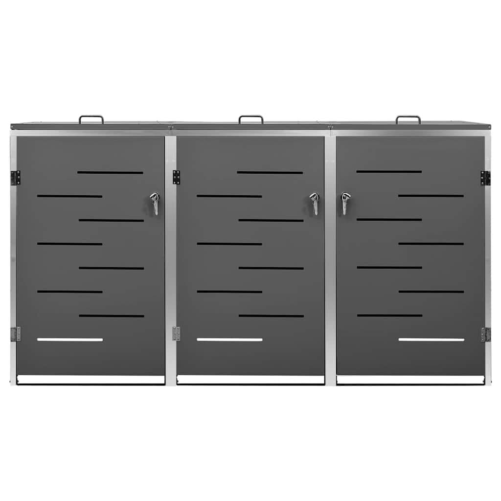 Wheelie Bin Shed 207x77.5x115cm for Waste Storage