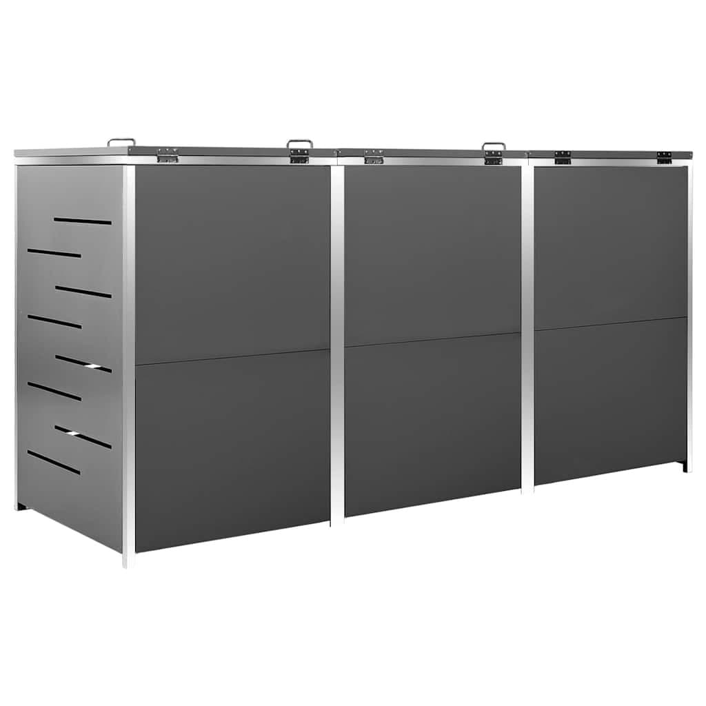 Wheelie Bin Shed 207x77.5x115cm for Waste Storage