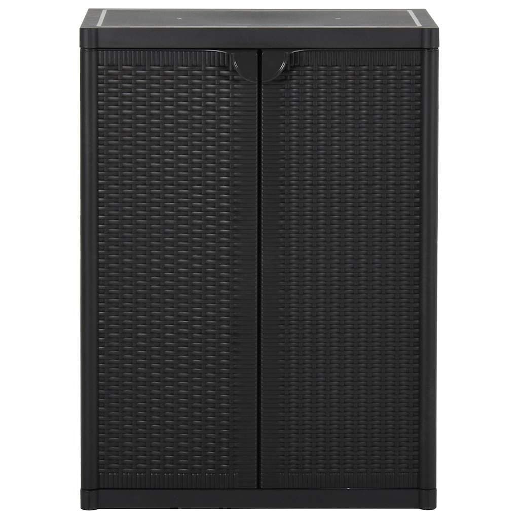 Black Storage Cabinet for Indoor and Outdoor Use