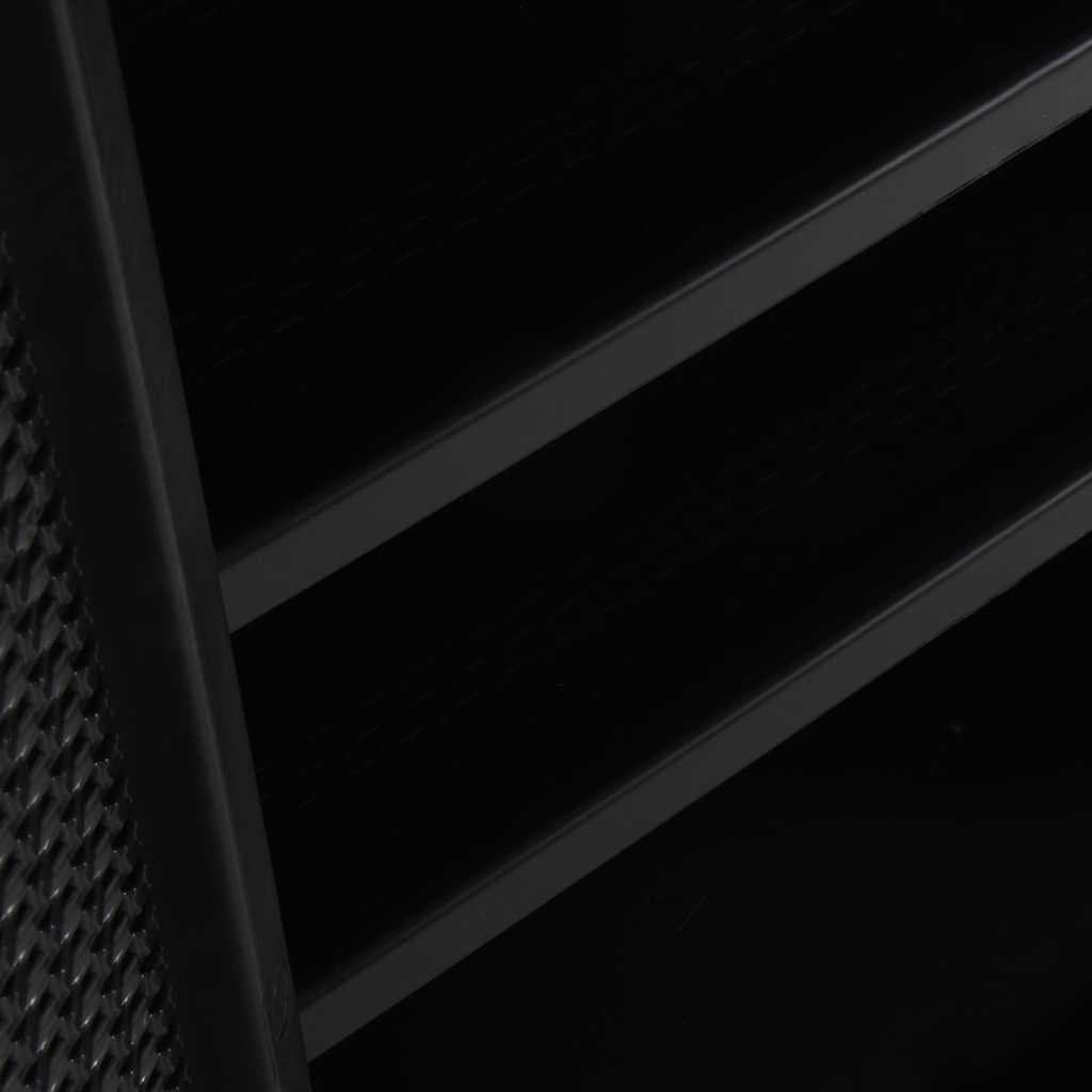 Black Storage Cabinet for Indoor and Outdoor Use