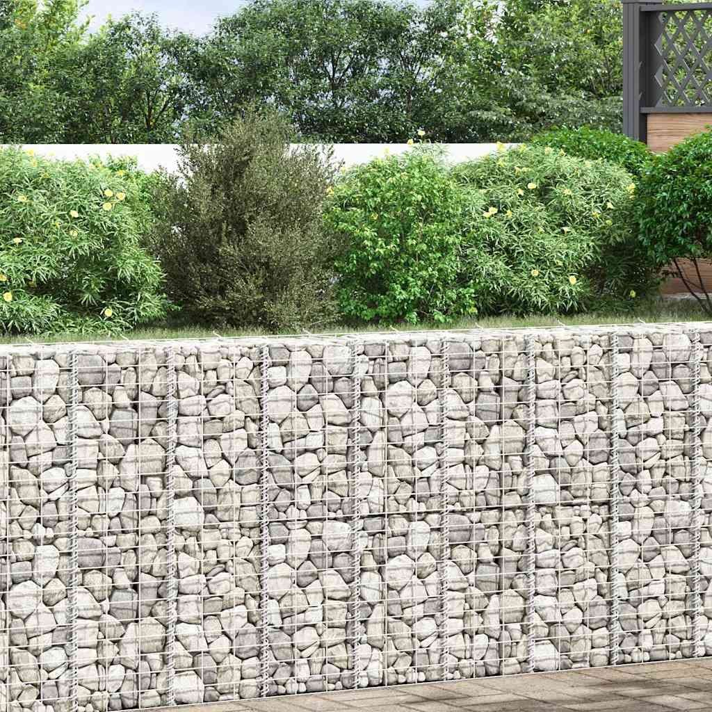 Gabion Raised Beds 3 pcs 30x30x100 cm Iron Retaining Wall Garden Planter Box