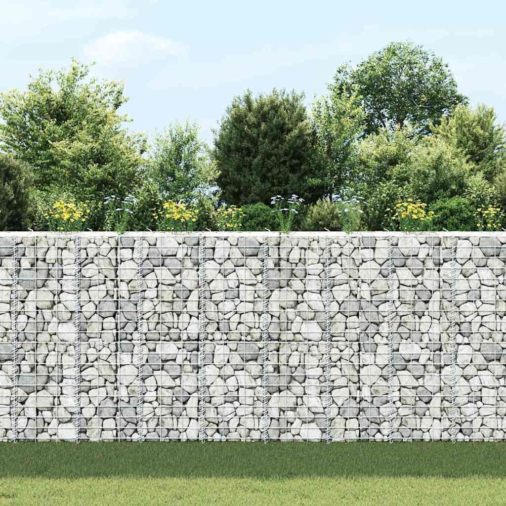 Gabion Raised Beds 3 pcs 30x30x100 cm Iron Retaining Wall Garden Planter Box