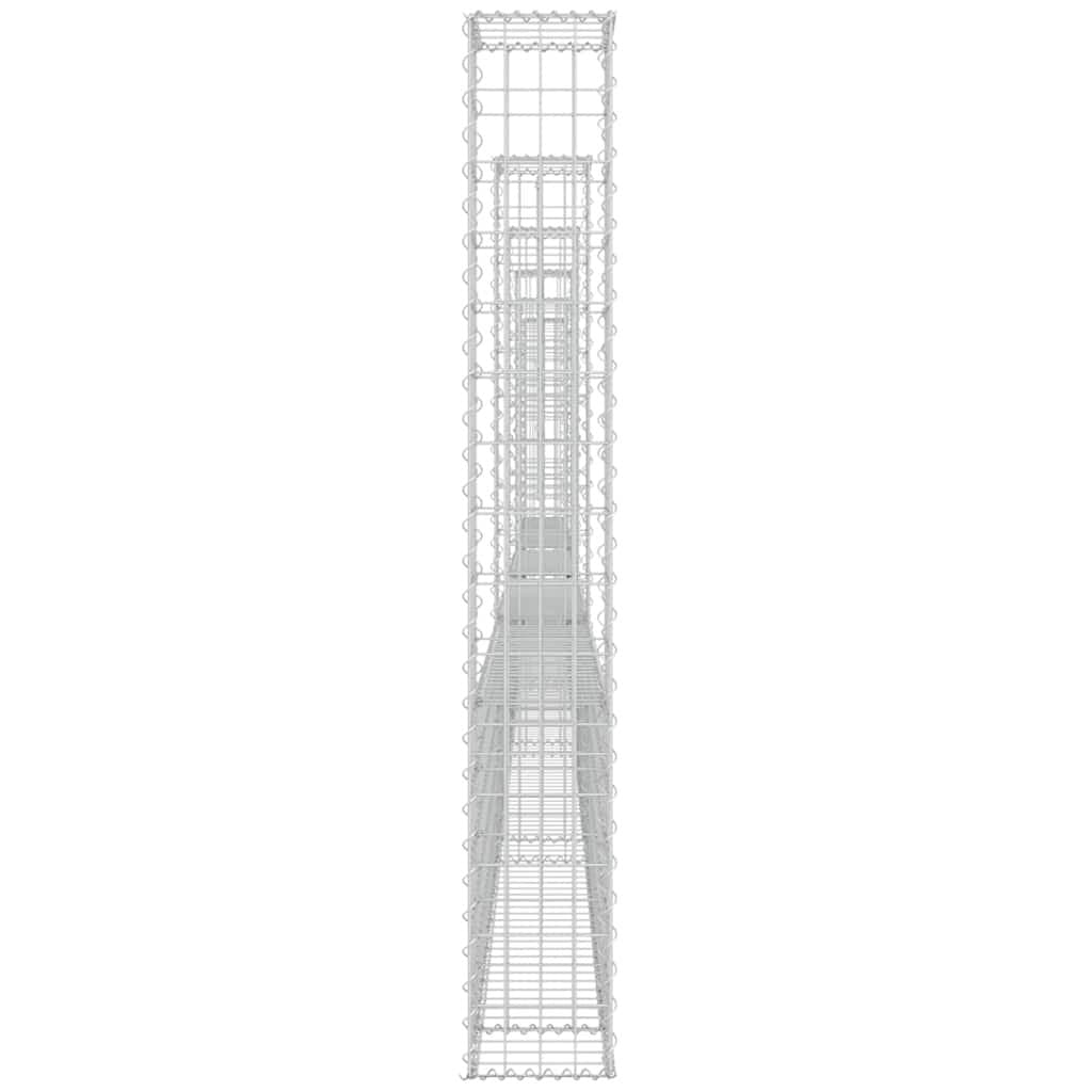 U-Shape Gabion Basket with 6 Posts for Fencing
