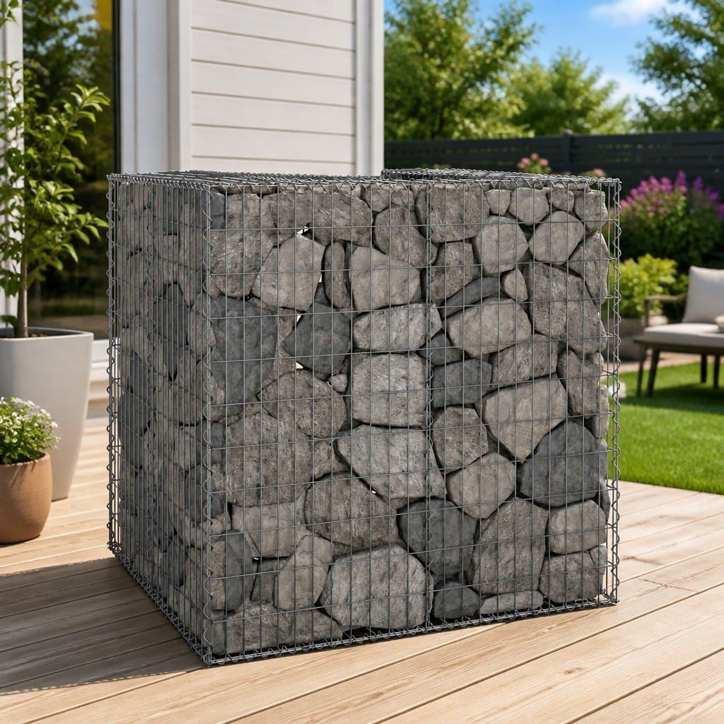 Gabion Wall Bin for Garden and Patio
