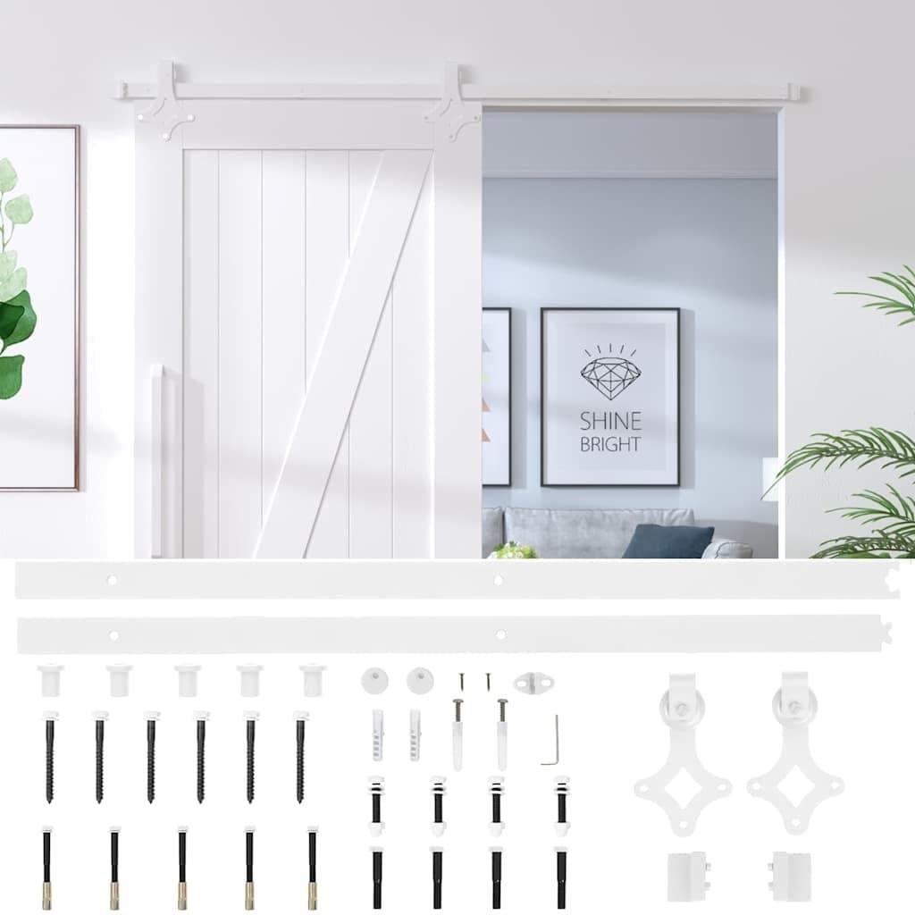 200cm Steel Track Sliding Door Hardware Kit