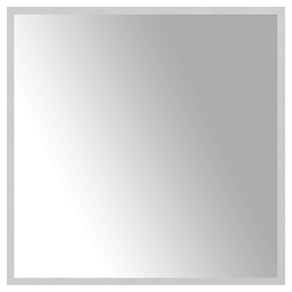 Waterproof LED Bathroom Mirror 60x60 cm with USB Power