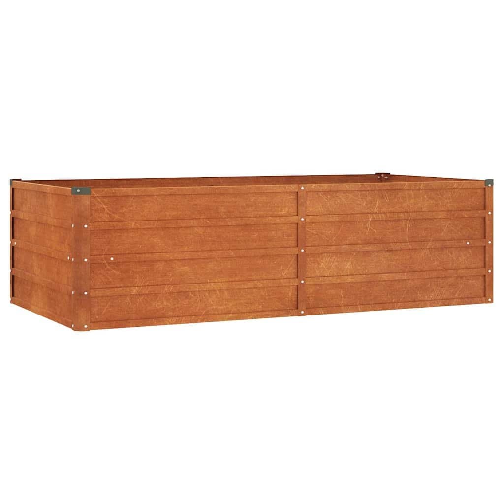 Weathering Steel Raised Bed Planter Box