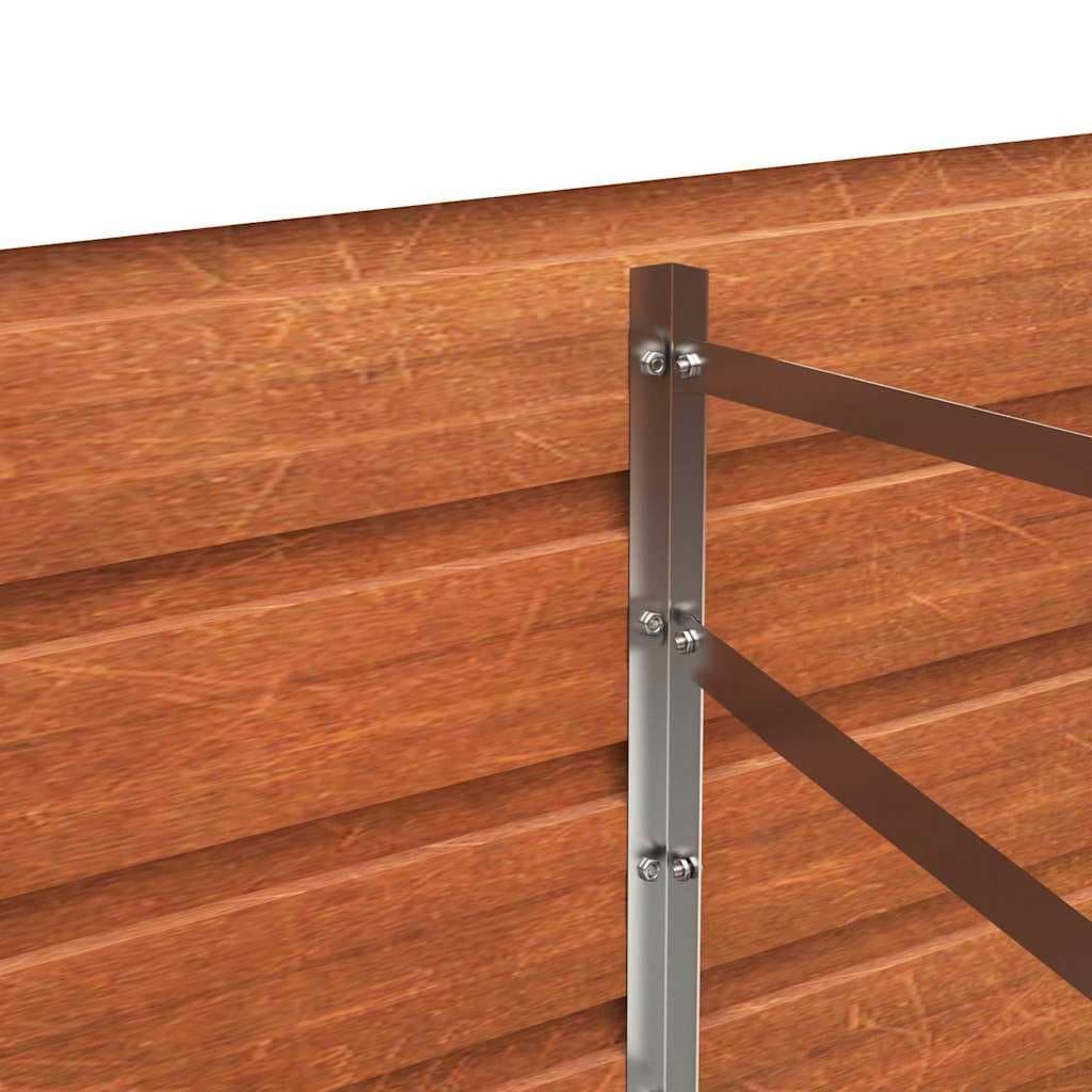 Weathering Steel Raised Bed Planter Box