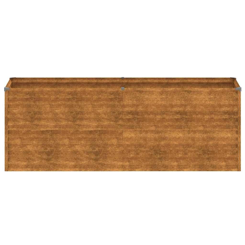 Corten Steel Garden Raised Bed Planter 196x50x69cm