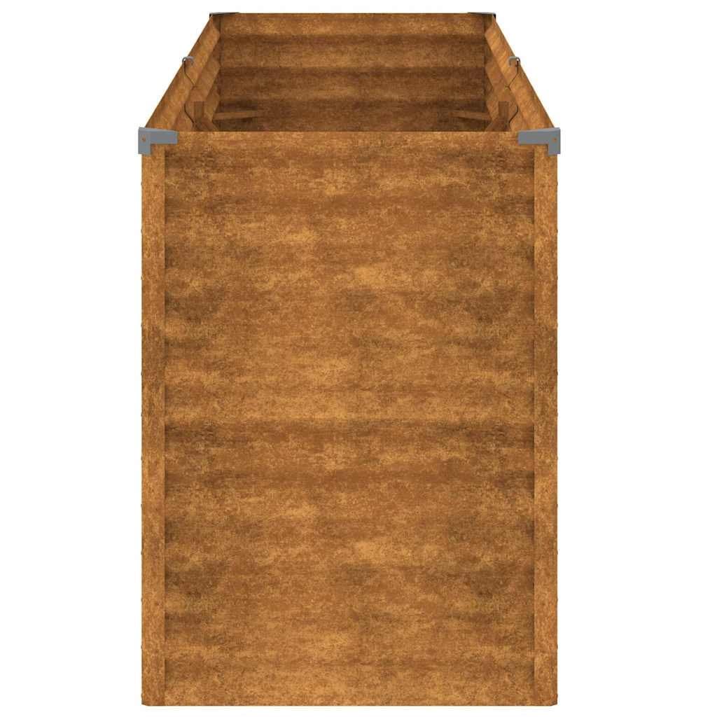 Corten Steel Garden Raised Bed Planter 196x50x69cm