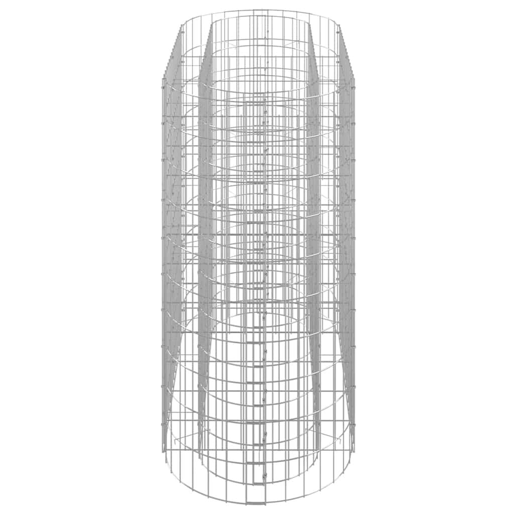 Gabion Raised Bed Planter in Silver