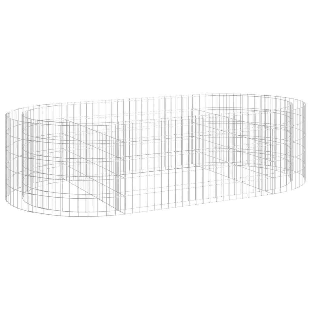 Galvanised Iron Gabion Raised Bed for Garden