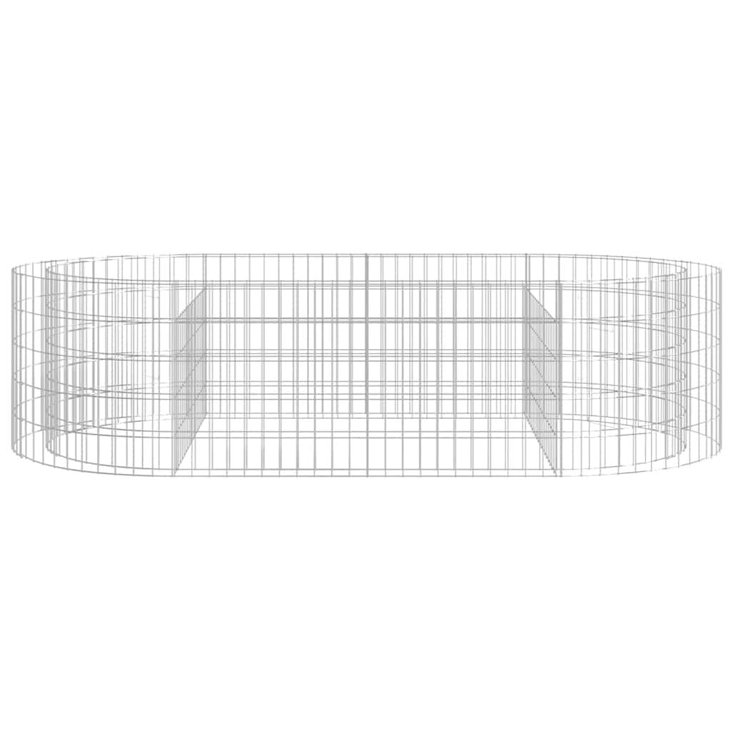 Galvanised Iron Gabion Raised Bed for Garden