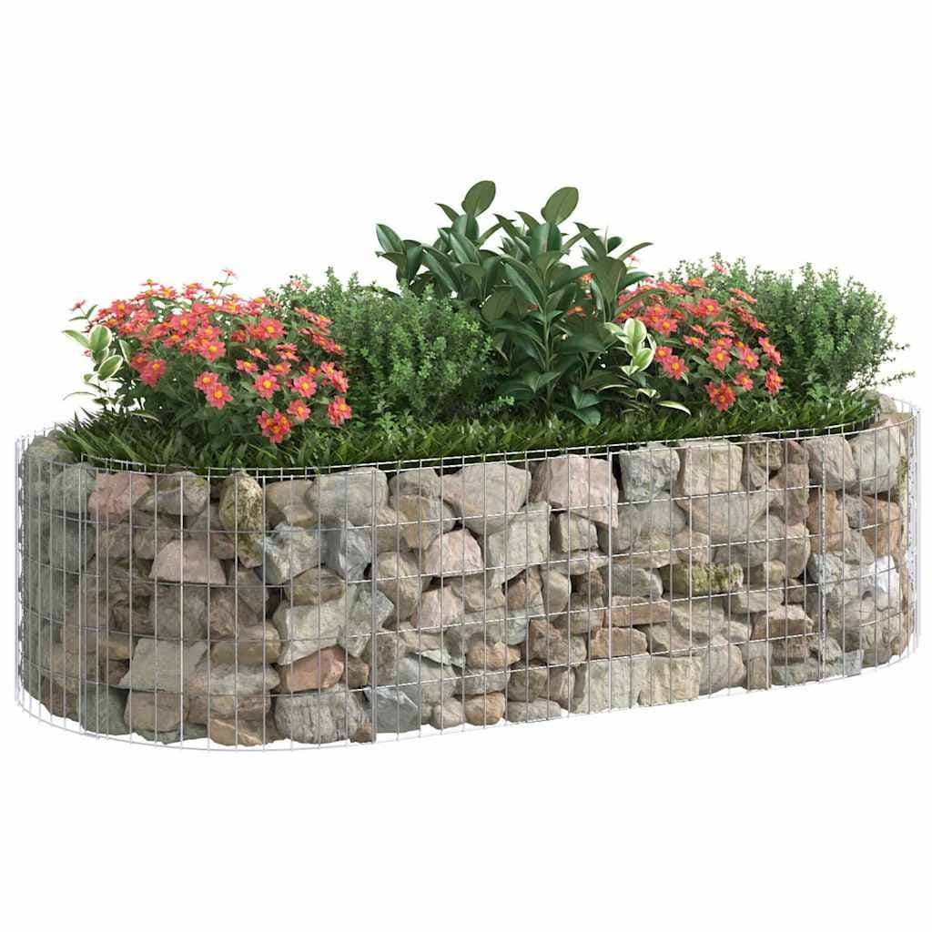 Galvanised Iron Gabion Raised Bed for Garden