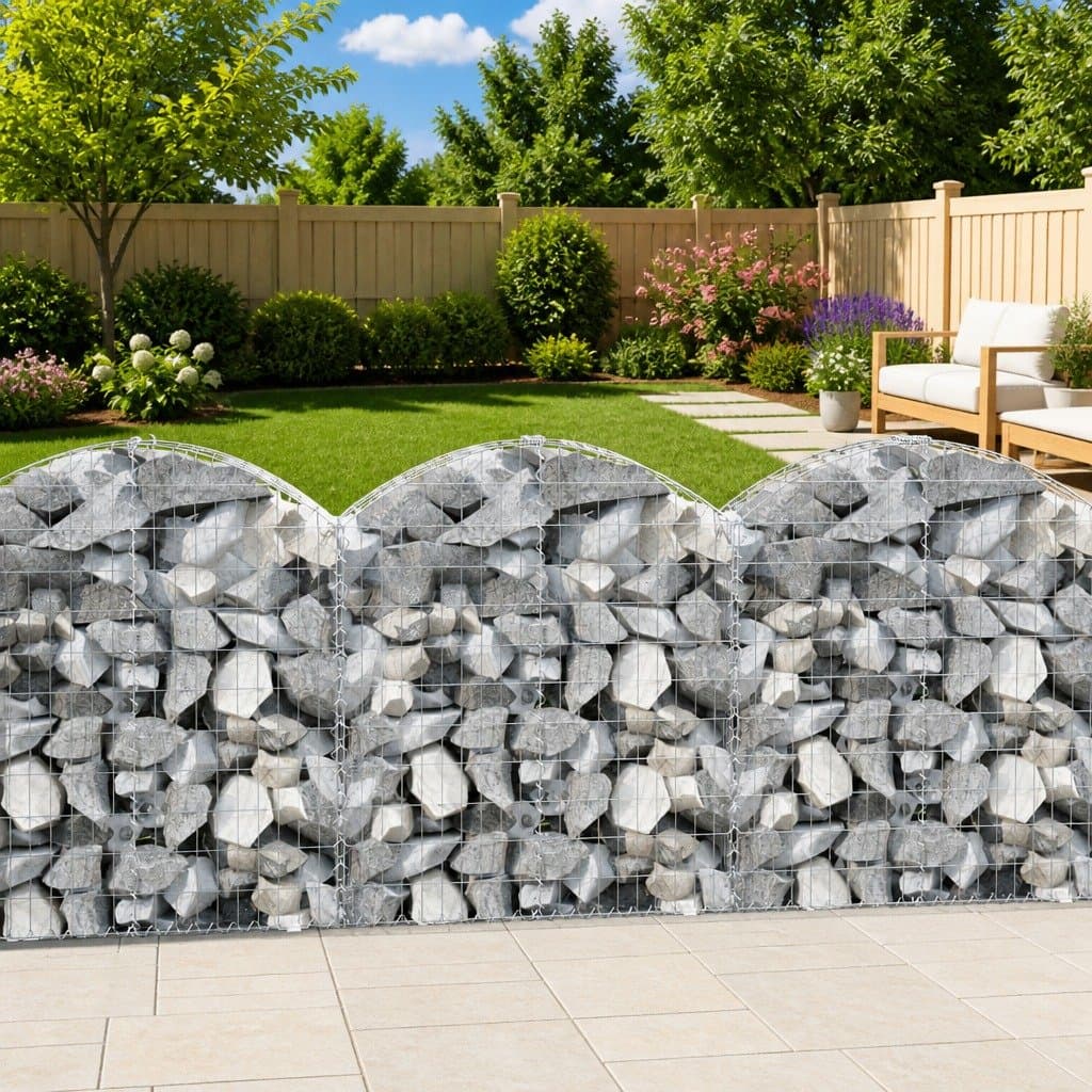 Arched Gabion Basket for Outdoor Landscaping