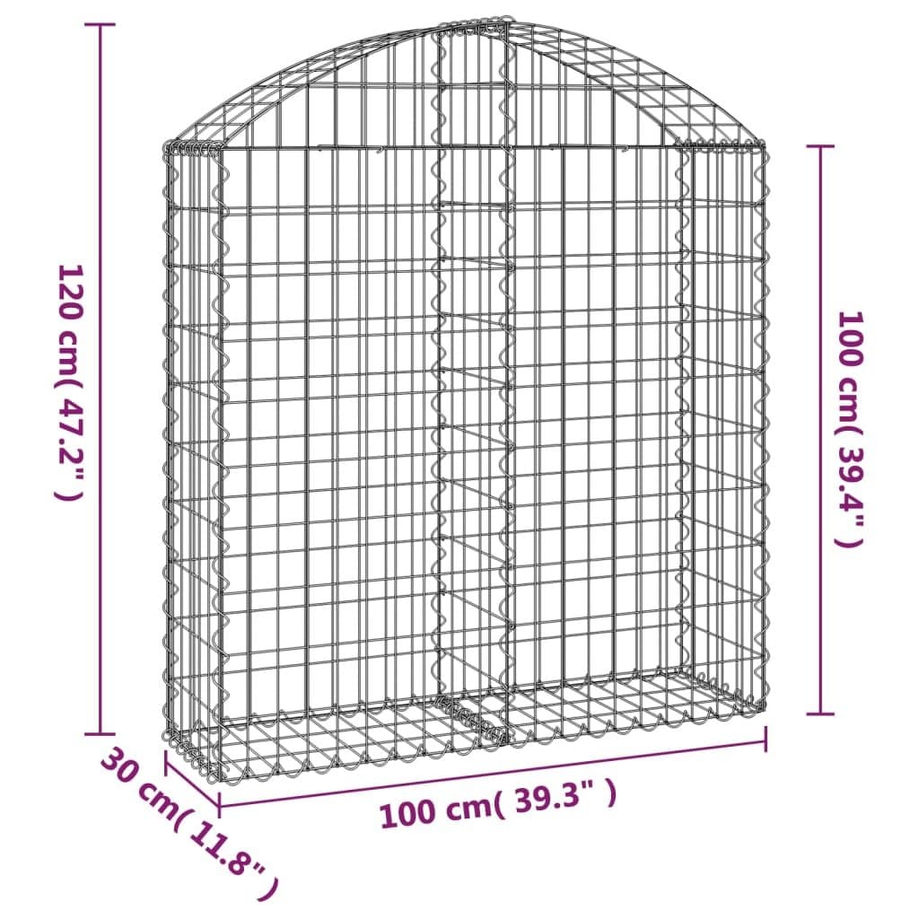 Arched Gabion Basket for Outdoor Landscaping