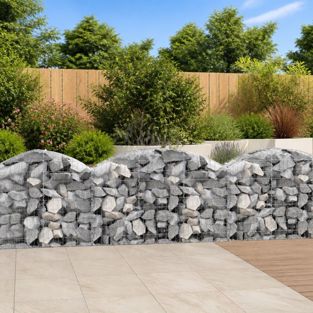 Arched Gabion Basket for Garden Barrier