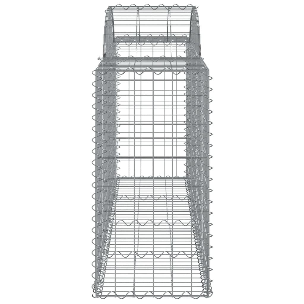 Arched Gabion Basket 200x50x80/100 cm for Gardens