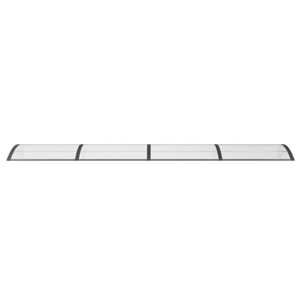 Black Polycarbonate Door Canopy 400x100cm
