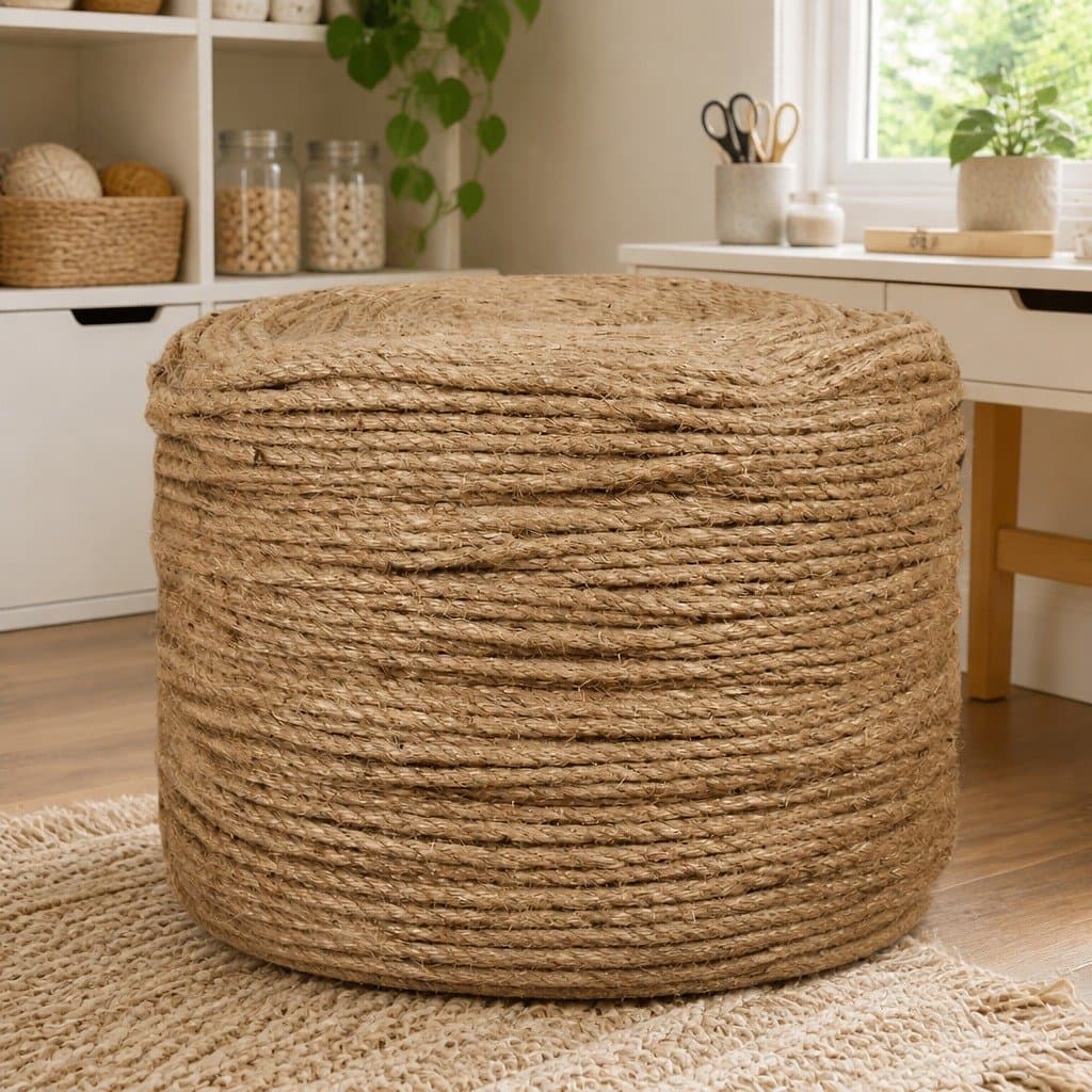 25 Metre Natural Jute Rope, 6mm Thick