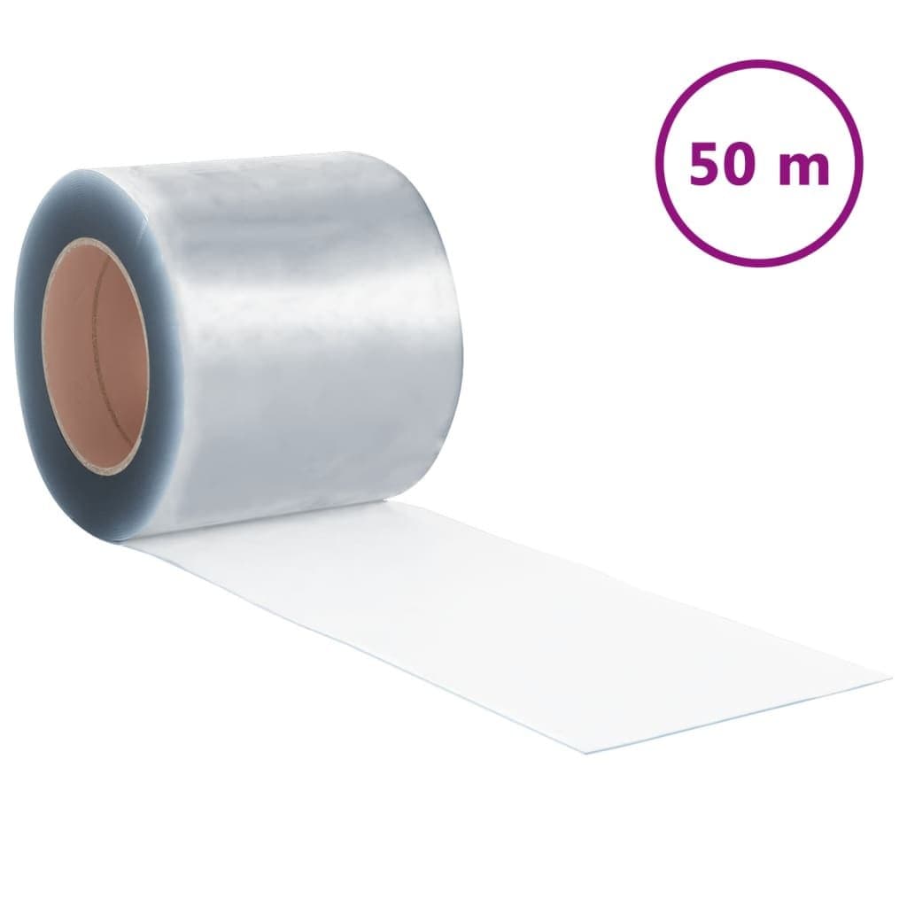 PVC Door Curtain Strip Roll 200mm x 1.6mm 50m