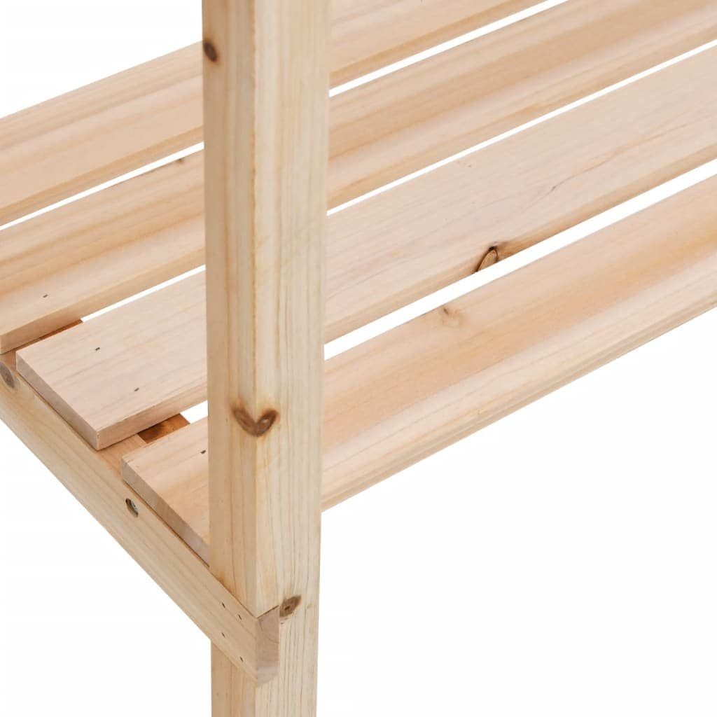 Plant Stand Table with 2 Shelves Potting Bench Garden Worktop Storage Display