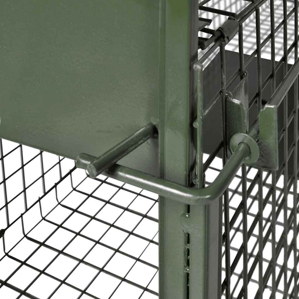 Green Foldable Live Animal Trap with Two Doors
