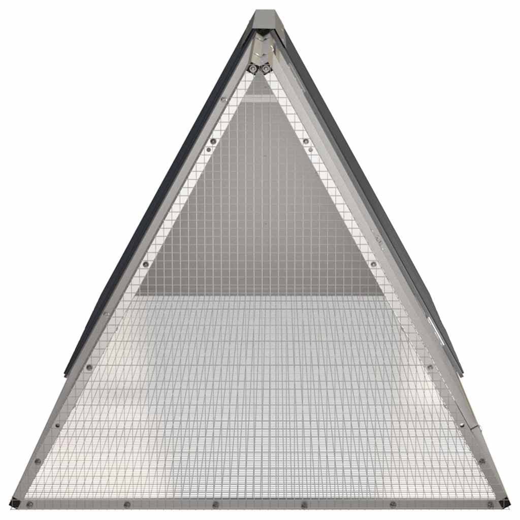 Anthracite Galvanised Steel Rabbit Cage Hutch