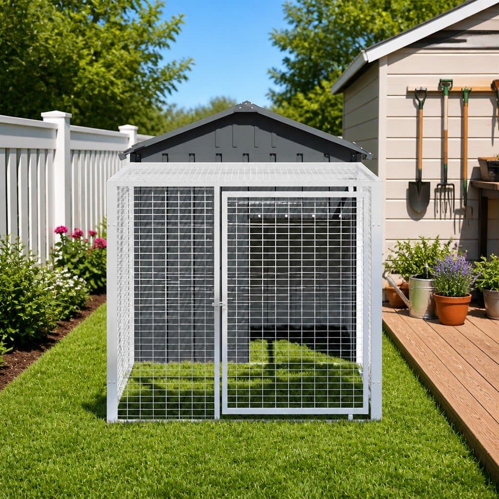 Chicken Cage with Extended Run 117x201x123cm