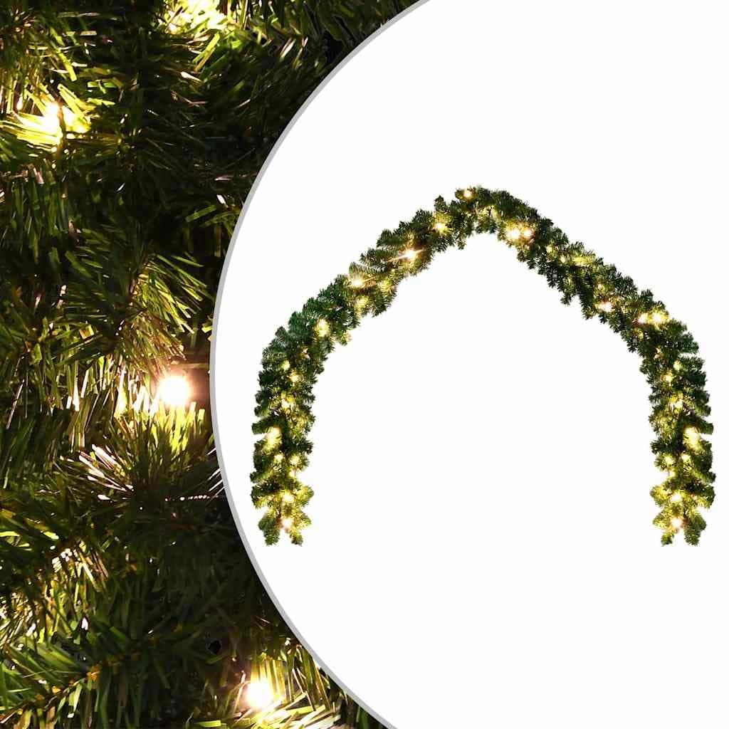 LED Christmas Garland 5m with 8 Dynamic Lighting Effects