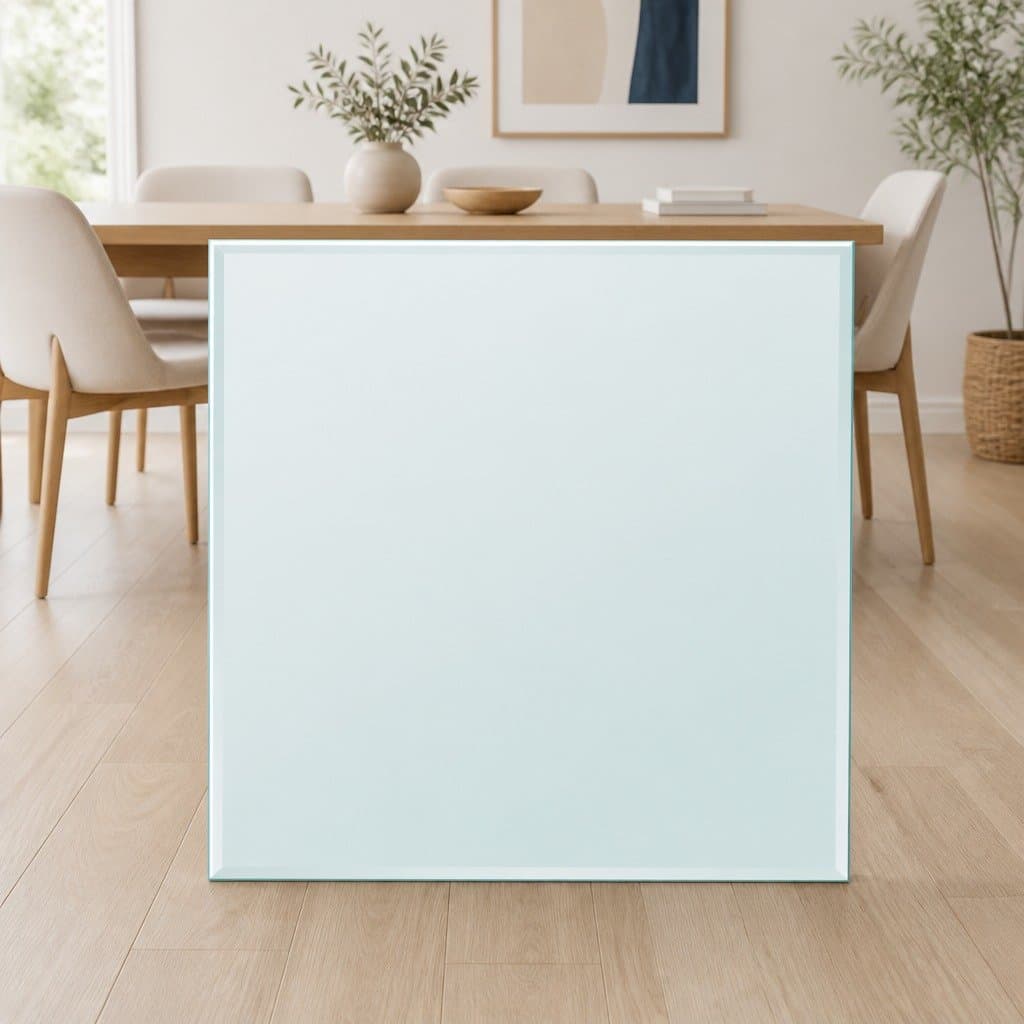 Tempered Glass Table Top Square 800x800 mm Transparent Dining Coffee Garden