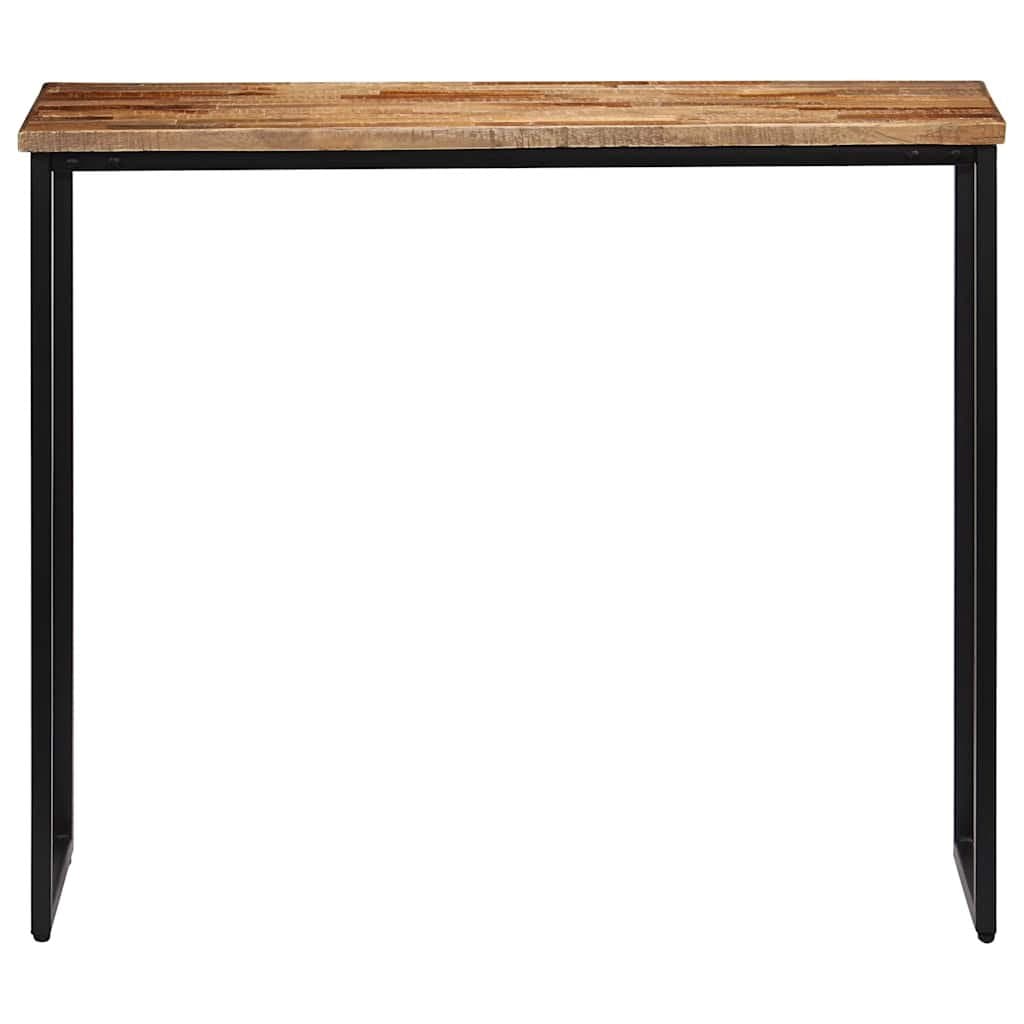 Solid Reclaimed Teak Console Table in Brown