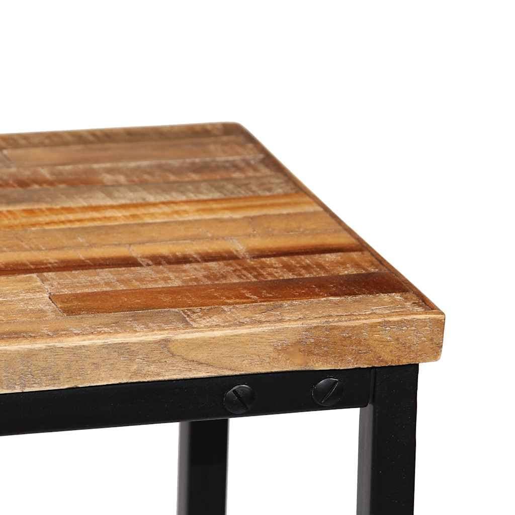 Solid Reclaimed Teak Console Table in Brown