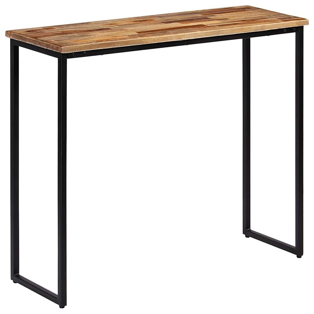 Solid Reclaimed Teak Console Table in Brown