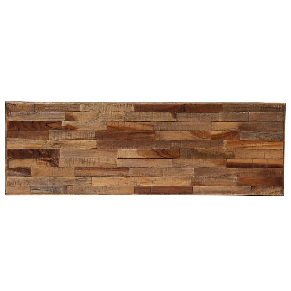 Solid Reclaimed Teak Console Table in Brown